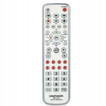 Comando Remoto Dishiqing para TV SAT DVD CBL DVB-T AUX ko | Branco - 1