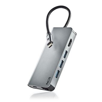 Base & Duplicador de Portas NGS WONDER DOCK 8 | Prateado - 1