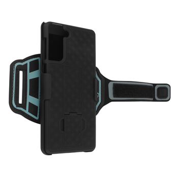 Braçadeira Desportiva e Capa Avizar para Galaxy S21 Fixação Antebraço  - Preto - 1