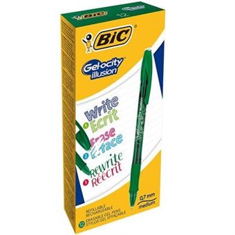BIC Gel-ocity illusion Caneta de gel Verde 12 peça(s) - 1