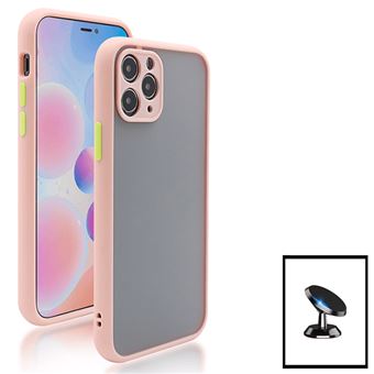 Kit Gift4Me Capa Traseira Proteção Camara + Suporte Magnético para Apple iPhone 14 - Rosa - 1