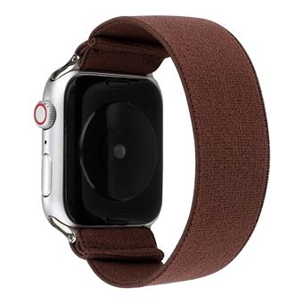 Bracelete de Nylon HSMY Elástico para Apple Watch Series 6/ SE/ 5/ 4 | 44 mm - Castanho Escuro - 1