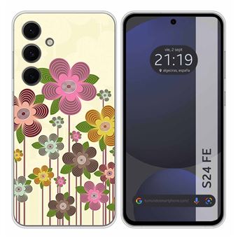Capa de silicone TUMUNDOSMARTPHONE para Samsung Galaxy S24 FE 5G design Desenhos Spring in Bloom - 1