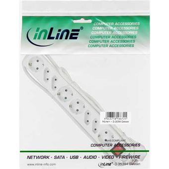 InLine 16483T extensão elétrica 3 m 8 tomada(s) CA Branco - 1