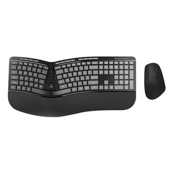 Teclado Wireless + Rato Conceptronic ORAZIO02US | Idioma: Inglês US | Preto - 1