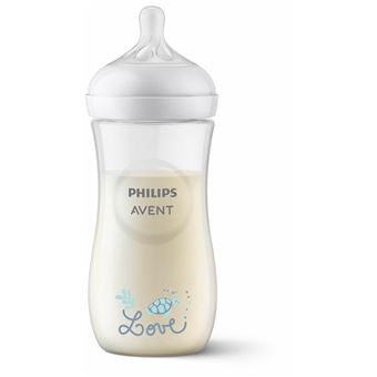 Biberão Philips AVENT Natural Response SCY906/11 Biberão 330ml, tetina T4 | Transparente - 1