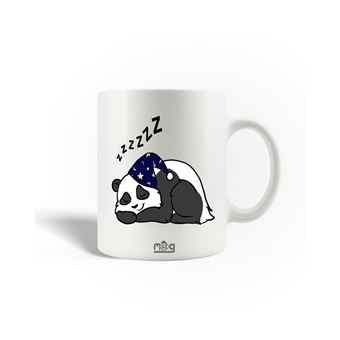 Caneca Maniacase Panda pequeno a dormir Animal Desenho colorido - 1