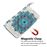 Capa PU Magunivers padrão de impressão impressão impressão spot spot decor flor azul para Samsung Galaxy A50_3