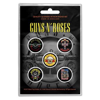 Crachá Rock Off GUNS N' ROSES - Bullet Logo | Button Badge | 5 Unidades - 1