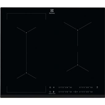 Placa de Indução Electrolux Placa de indução EIV634 de 4 zonas e 60 cm | Elétrica | 56 cm | 4 Zonas | Preto - 1