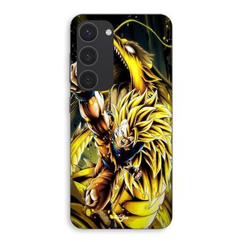 Capa Maniacase para Samsung Galaxy S23 | Son Goku Super Saiyan SSJ3 Attaque point Dragon - 1