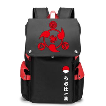 Mochila Infantil Good Deal Naruto 01 | 34 x 21 x 48 cm - Preto/Vermelho - 1