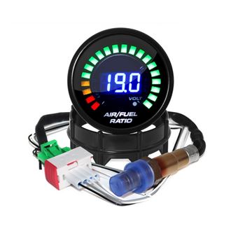 Sonda Lambda Universal com Manómetro Digital F+ | Calibre relação combustível do ar - 1
