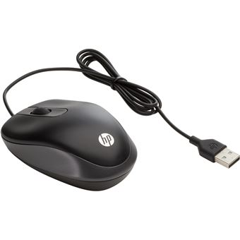 Rato com Fios HP USB Travel Mouse | 1000 DPI | Preto - 1