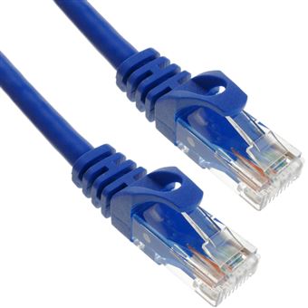Cabo de Ethernet BeMatik LAN UTP RJ45 Cat.6a Azul 50cm - 1