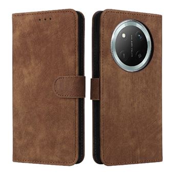 Capa ZURSANA para Honor Magic 7 Lite 5G | Pele Sintética | Fecho Magnético | Compartimento para Cartões com Bloqueio RFID | Castanho - 1