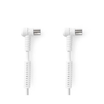 Cabo Coaxial Nedis CSGB40120WT50 | Branco - 1