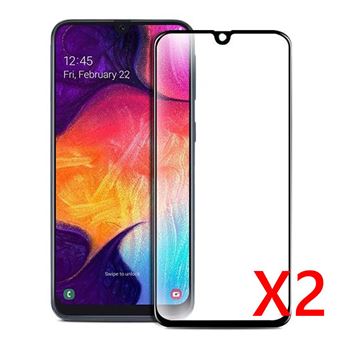 Kit Yiou para Samsung Galaxy A50 | 2 Películas de Proteção Integral Vidro Temperado - Preto - 1