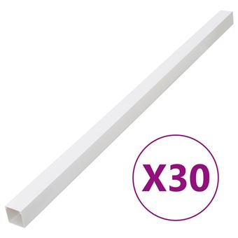 Calhas para cabos vidaXL | 50x25 mm | 30 m | PVC - 1