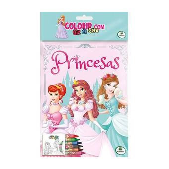 Colorir com Giz de Cera: Princesas - 1