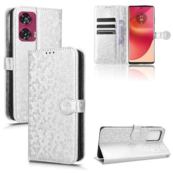 Capa FOXDOCK para Motorola Edge 50 Fusion | Fecho Magnético | TPU Macio | Compartimentos para Cartões | Prata - 1