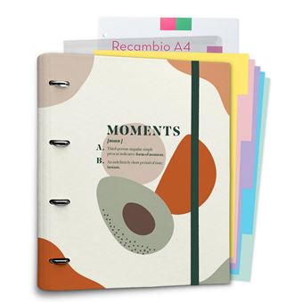 Capa Erik Editores com 4 Argolas | Frutos de Terracota - 1