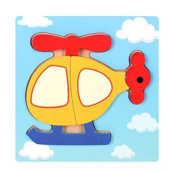 Puzzle Zhishangs Infantis 3D Avião #KM166 | 5 Peças - 1