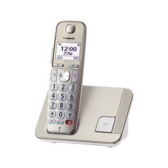 Telefone Panasonic KX-TGE250 | Champanhe, Dourado - 1