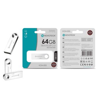Pen Drive Novoteck 64GB USB 2.0 Traveler – KGN-005 - 1