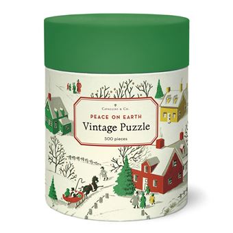 Puzzle Cavallini | 500 Peças | 35x55cm | Peace on Earth - 1