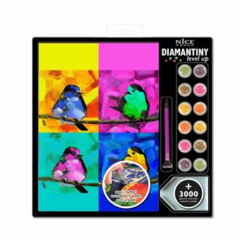Pintar com Diamantes Pássaros Nice 96342 Az Diamantiny - 1