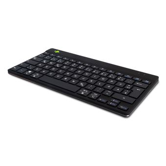 Teclado Wireless R-Go Tools Teclado ergonómico R-Go Compact Break, teclado compacto com software de pausa, QWERTZ (DE), bluetooth, preto | Idioma: Alemão | Preto - 1