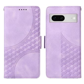 Capa FLOODKING para Google Pixel 7 | Design Acolchoado | Couro PU Premium | Roxo - 1