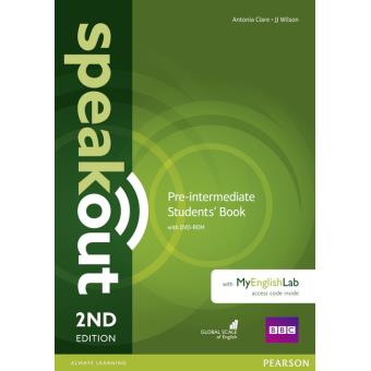 Speakout Pre-Intermediate 2nd Edition Students' Book with DVD-ROM and MyEnglishLab Access Code Pack - 1
