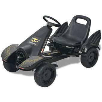 Kart a pedais VidaXL com assento ajustável preto - 1