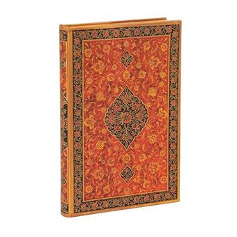 Layla Persian Poetry Mini Lined Hardback Journal Elastic Band Closure - 1