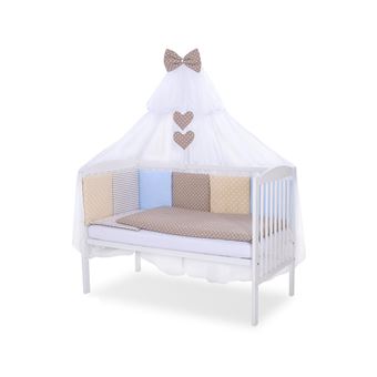 Conjunto roupa de cama para berço PRIMEIRO NINHO DAMORE | kit 5 elementos Mix | Castanho - 1