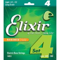 Cordas Baixo Nanoweb 45/100 Elixir