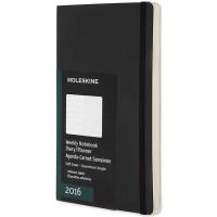 Moleskine: Agenda Semanal Soft Bolso Preto 2016