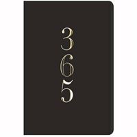 Agenda Diária 12 Meses 2020 A6 Go Stationery - Black 365