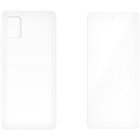 Glass Dúo: Película Ecrã Vidro Temperado + Capa 4-OK Ultra Slim 0.2 para Samsung galaxy A51 - Transparente
