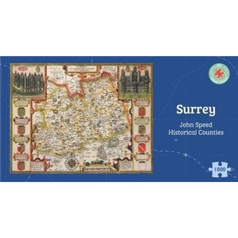 Ryco 1000 Teile Puzzle 'Oxfordshire Historische Karte', 1610, Inkl. Freiem Druck