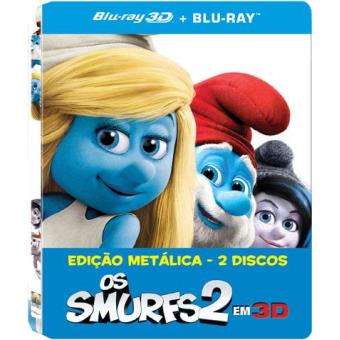 Os Smurfs 2 (Blu-ray 3D + 2D) - Edição Metálica