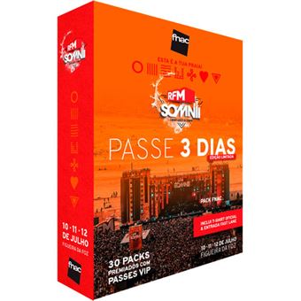 Fã Pack Fnac RFM Somnii 2020 T-Shirt S | Preço: 39.9€ Pack + 2.95€ Custos de Operação