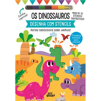 Desenha com Stencils: Os Dinossauros