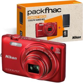 Máquina Fotográfica Compacta Nikon Coolpix S6800 - Vermelho