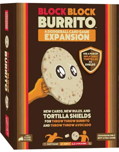 Exploding Kittens - Block Block Burrito - Espansione per il gioco di carte Throw Throw Burrito e Throw Throw Avocado