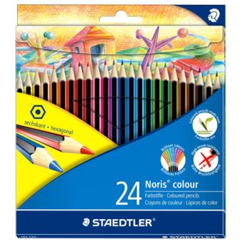 Lápis de Cor Staedtler Noris Colour - 24 Unidades