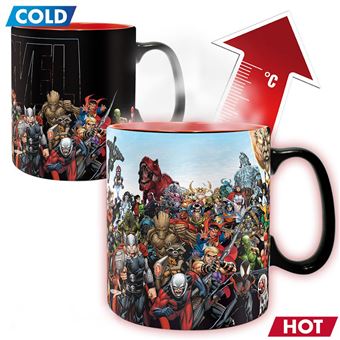 Caneca Termosensível Marvel Heroes
