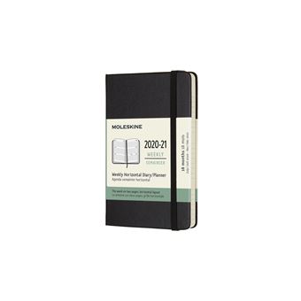 Agenda Semanal 18 Meses 2020-2021 Moleskine Horizontal Bolso